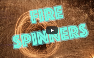 FIRE SPINNERS LOOK SO COOL